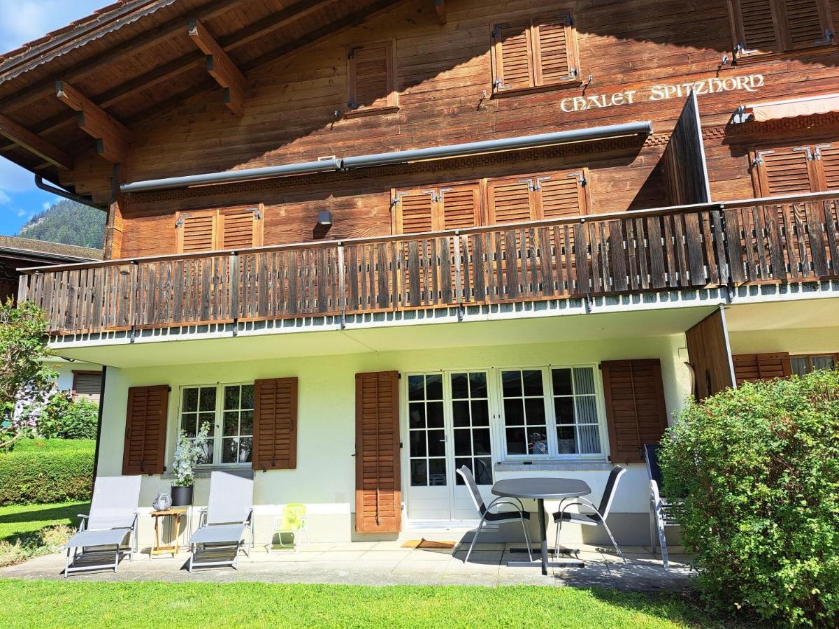 Chalet Spitzhorn - Your Peak Getaway - Private Terrasse & Gratis Parkplatz Gsteig Exteriér fotografie